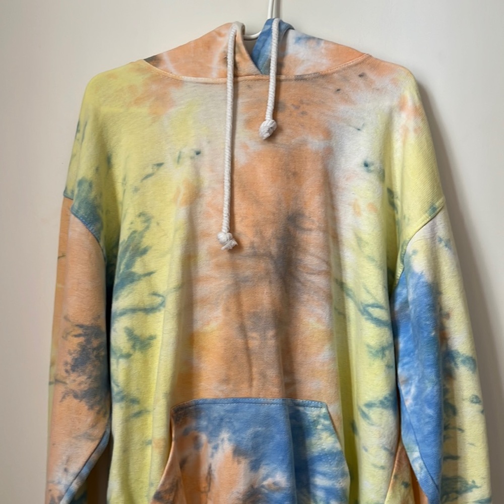 Hand tie dyed hoodie